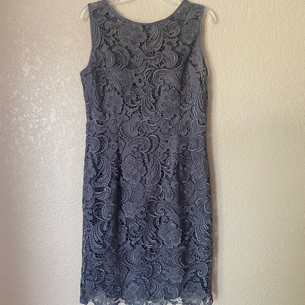 Adrianna Papell Embroidered Lace Cocktail Dress - Women’s 10